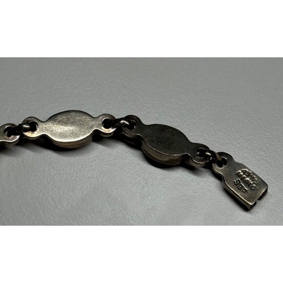 925 STERLING SILVER AGATE BRACELET - Picture 11 of 11